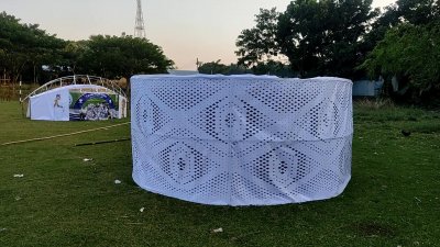 কাতারের ফুটবল বিশ্বকাপ স্টেডিয়ামের আদলে ফরিদপুরে আটটি স্টেডিয়াম তৈরি করেছেন মাসুদুর রহমান