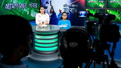 বিশ্ব শিশু দিবসে সংবাদ পাঠ ও উপস্থাপনায় শিশুরা