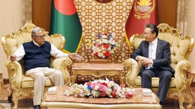 রাষ্ট্রপতির সঙ্গে জাপান ও চীনের রাষ্ট্রদূতের বিদায়ী সাক্ষাৎ