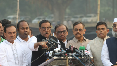 বক্তব্য রাখছেন ওবায়দুল কাদের