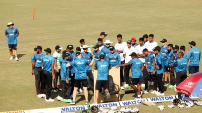 মিরপুরে বাংলাদেশ টিমের অনুশীলন