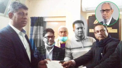 আবদুস সাত্তারের পক্ষে তার ছেলে মাঈনুল হাসান ভূঁইয়া উপজেলা নির্বাচন কর্মকর্তার দফতরে উপস্থিত হয়ে মনোনয়নপত্র জমা দেন