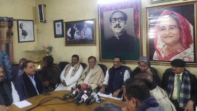 আওয়ামী লীগের সম্পাদকমণ্ডলীর সঙ্গে ভাতৃপ্রতীম ও সহযোগী সংগঠনের যৌথসভায় ওবায়দুল কাদের