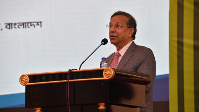 বক্তব্য রাখছেন আইনমন্ত্রী আনিসুল হক