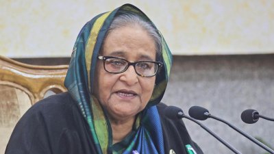 বক্তব্য রাখছেন প্রধানমন্ত্রী শেখ হাসিনা, ছবি: ফোকাস বাংলা