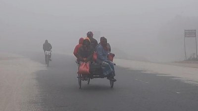 শীত ও কুয়াশার কারণে দেখা মিলছে না সূর্যের