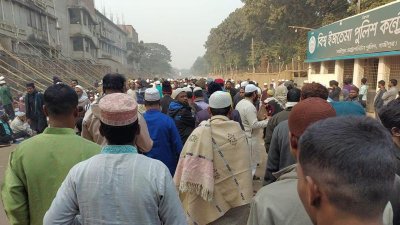 আখেরি মোনাজাতে অংশ নিতে তুরাগ তীরে মুসল্লিদের ঢল