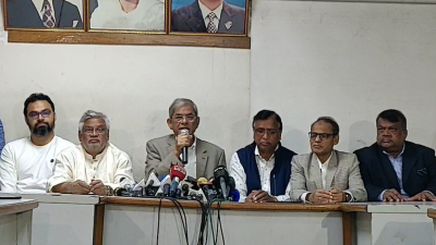 কর্মসূচি ঘোষণা করেন মির্জা ফখরুল ইসলাম আলমগীর