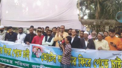 দেশে গণতন্ত্র প্রতিষ্ঠা করতে হলে এই সরকারের পতন ঘটাতে হবে: দুদু