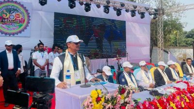 দিনাজপুরের ফুলবাড়ীতে গোলাম মোস্তফা (জিএম) হাইস্কুলের শতবর্ষ উদযাপন অনুষ্ঠানে নৌপরিবহন প্রতিমন্ত্রী খালিদ মাহমুদ চৌধুরী
