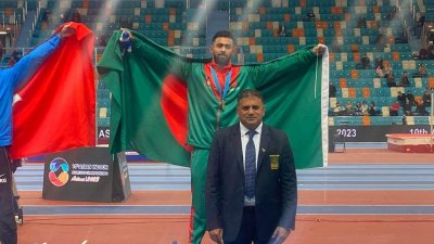 এশিয়ান ইনডোর অ্যাথলেটিকসে ইতিহাস গড়েছেন ইমরানুর রহমান।