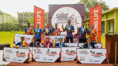 হাফ ম্যারাথনে সেরা বাংলাদেশের আমিনুর ও জাপানের ইরিলিকি