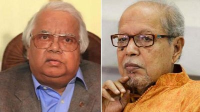 ব্যারিস্টার নাজমুল হুদা ও অধ্যাপক এ কিউ এম বদরুদ্দোজা চৌধুরী