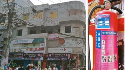 চুড়িহাট্টার সেই ওয়াহিদ ম্যানশনে ঝুলছে মেয়াদোত্তীর্ণ অগ্নিনির্বাপক যন্ত্র