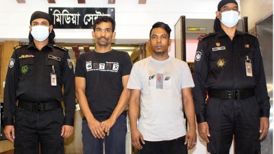 র‌্যাবের হেফাজতে গ্রেফতার ব্যক্তিরা