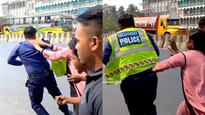 ঢাকা-চট্টগ্রাম মহাসড়কে প্রকাশ্যে ট্রাফিক পুলিশের ওপর হামলা