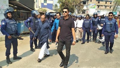 শহরের বিভিন্ন এলাকা পরিদর্শন করেন পঞ্চগড় জেলা প্রশাসক ও পুলিশ সুপার