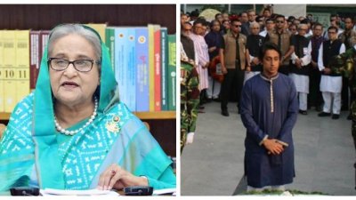 ৭ মার্চ বঙ্গবন্ধুর প্রতিকৃতিতে রাদওয়ান মুজিব সিদ্দিক ববির শ্রদ্ধা নিবেদন প্রসঙ্গে কথা বলেন প্রধানমন্ত্রী শেখ হাসিনা