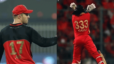 বেঙ্গালুরুর ১৭ ও ৩৩৩ নম্বর জার্সি অবসরে