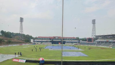 শেষ ওয়ানডের আগে সিলেটে মুষলধারে বৃষ্টি