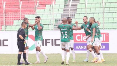 তারিকের গোলে প্রথমার্ধে বাংলাদেশ এগিয়ে