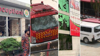 বঙ্গবাজারে পুলিশের ওপর হামলায় ৩০০ জনের বিরুদ্ধে মামলা, কয়েকজন গ্রেফতার