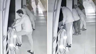 লঞ্চের সিসি ক্যামেরার ফুটেজে দেখা যায় কেবিনের বারান্দার রেলিং দিয়ে ঝাঁপ দিচ্ছেন রেফাত