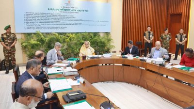 একনেক বৈঠকে প্রধানমন্ত্রী শেখ হাসিনা (ছবি: ফোকাস বাংলা)