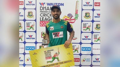 ম্যাচসেরা সাইফ হাসান