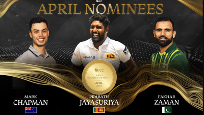 আইসিসির প্লেয়ার অব দ্য মান্থের লড়াইয়ে চ্যাপম্যান, প্রবাথ ও ফখর