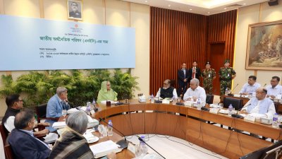 জাতীয় অর্থনৈতিক পরিষদের (এনইসি) বৈঠক (ছবি: ফোকাস বাংলা)