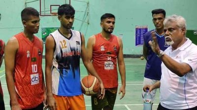 যশোরে চলছে বাস্কেটবলের অনুশীলন
