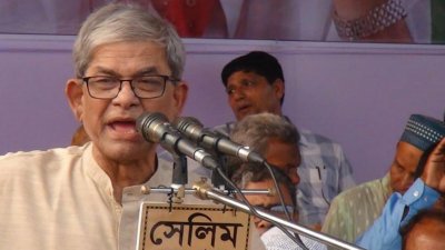লালমনিরহাটে সমাবেশে বক্তব্য রেখেছেন বিএনপির মহাসচিব মির্জা ফখরুল ইসলাম আলমগীর