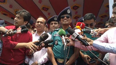 আইনশৃঙ্খলা রক্ষাকারী বাহিনীর সদস্যের নিরাপত্তা ব্রিফিংয়ে জিএমপি কমিশনার