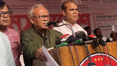 সিলেটে বিএনপির জনসমাবেশে বক্তব্য দেন রুহুল কবির রিজভী