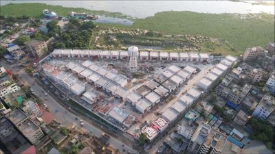 শ্যামপুরে অস্থায়ী কেমিক্যালের গুদাম
