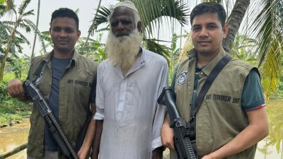 এটিইউ’র হেফাজতে গ্রেফতার হাজী মো. সোলায়মান ওরফে মুন্সি ইউনুছ আলী