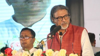 যুবলীগের চেয়ারম্যান শেখ ফজলে শামস্ পরশ (ছবি: ফোকাস বাংলা)