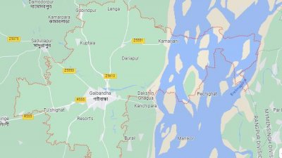 ম্যাপে গাইবান্ধা