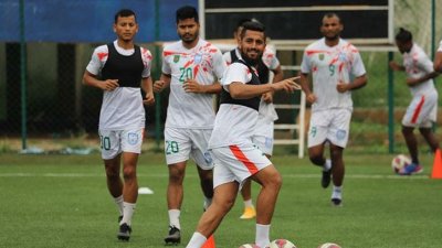 অনুশীলনে বাংলাদেশ দল