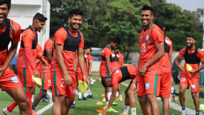 লেবানন পরীক্ষার আগে নিজেদের ঝালিয়ে নিচ্ছে বাংলাদেশ দল।