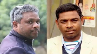 সাংবাদিক গোলাম রাব্বানী নাদিম ও চেয়ারম্যান মাহমুদুল আলম বাবু