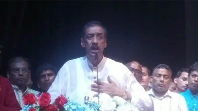 নারায়ণগঞ্জ শিল্পকলা একাডেমিতে অনুষ্ঠান বক্তব্য দেন শামীম ওসমান