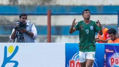 গোল করে সমতা ফেরান রাকিব