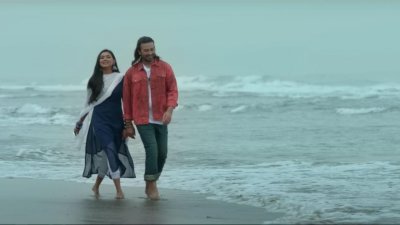 ‘প্রিয়তমা’র গানের দৃশ্যে শাকিব-ইধিকা