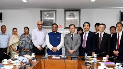 সচিবালয়ে প্রতিমন্ত্রীর সঙ্গে জাইকার প্রতিনিধিরা