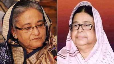 প্রধানমন্ত্রী শেখ হাসিনা ও রেবেকা মমিন