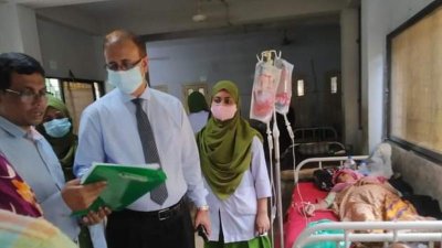 হাসপাতালে চিকিৎসাধীন ডেঙ্গু রোগীরা