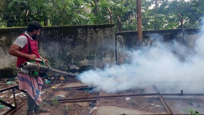 রাঙামাটিতে মশক নিধন কার্যক্রম