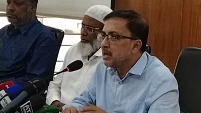 ব্রিফিংয়ে ডা. এ বি এম খুরশীদ আলম